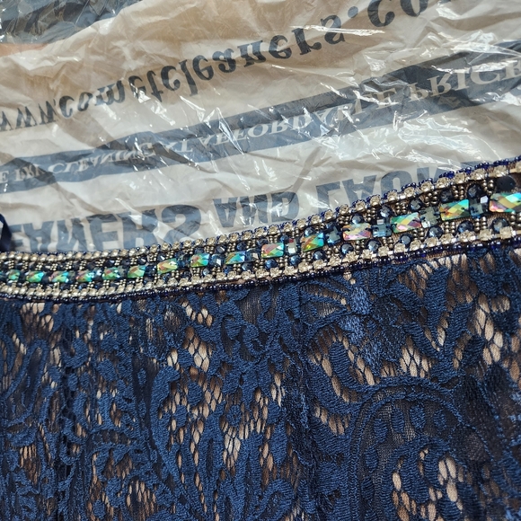 Two piece lace and studded dress - Picture 6 of 10